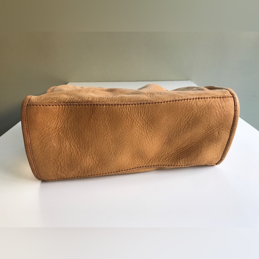 American Leather Co. Lenox Triple Entry Satchel Cafe Latte - Picture 5 of 16